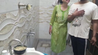 Indian step brother saw his sister fucking and even after obeying his demand to fuck